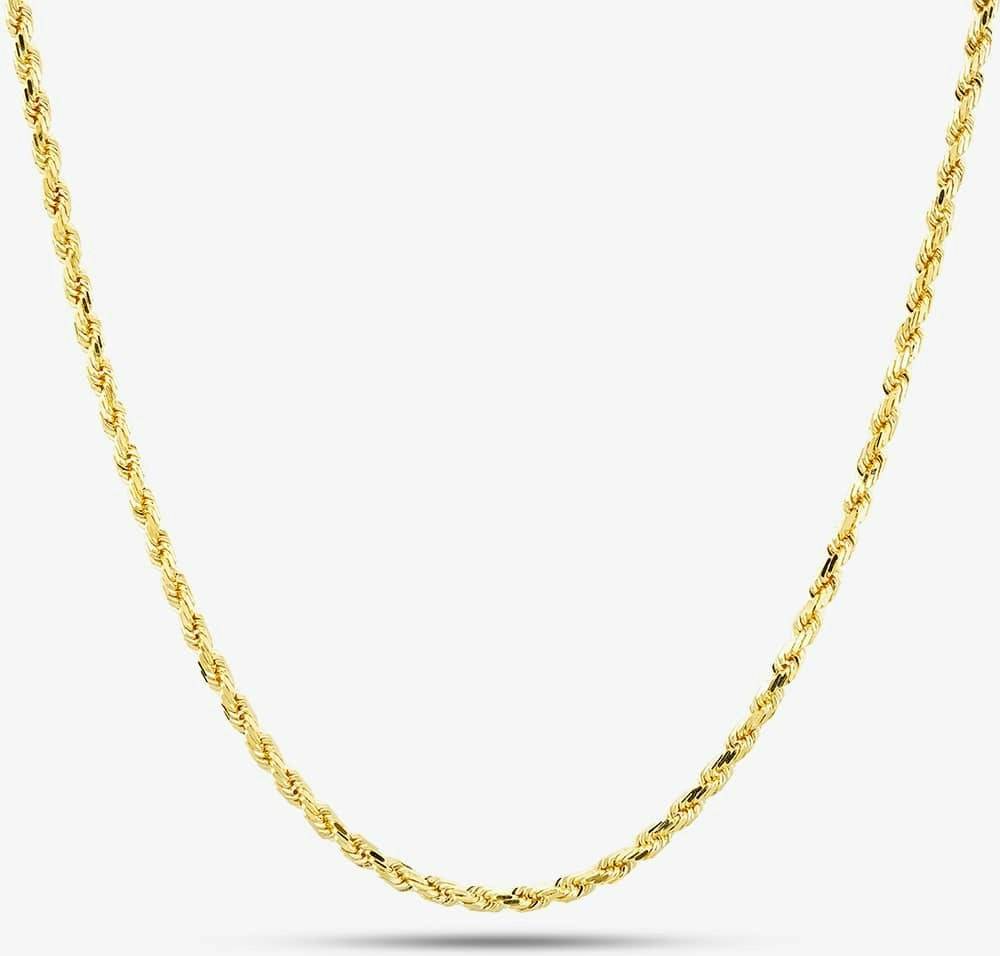 T.H.Baker 9ct Yellow Gold Rope Chain 18 Inch
