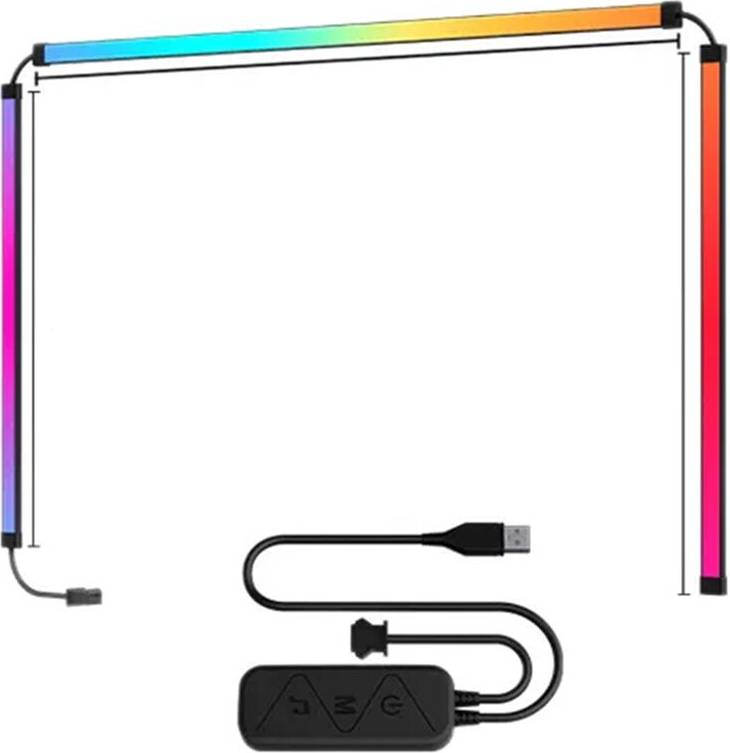 Tlily Ambient TV PC Display Sync Computer Monitor 24 Inch Light Strip
