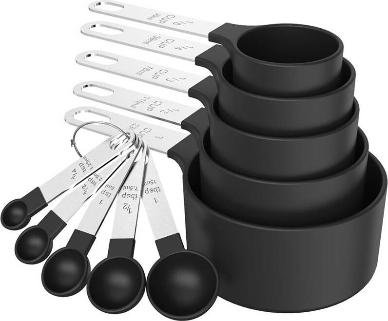 Tlily Measuring Cups Spoons Set Stackable Kitchenware