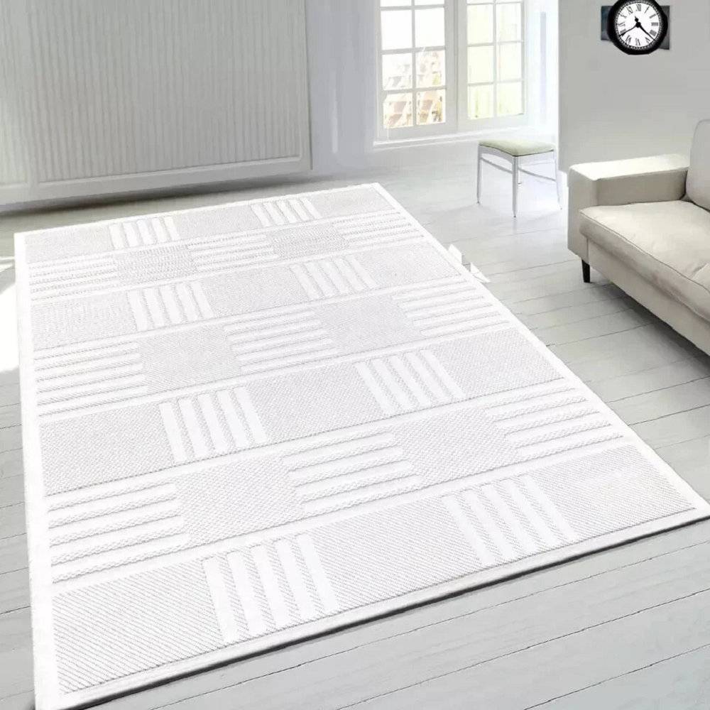 Metro Lane Chevron Machine Tufted Indoor Outdoor Area Rug