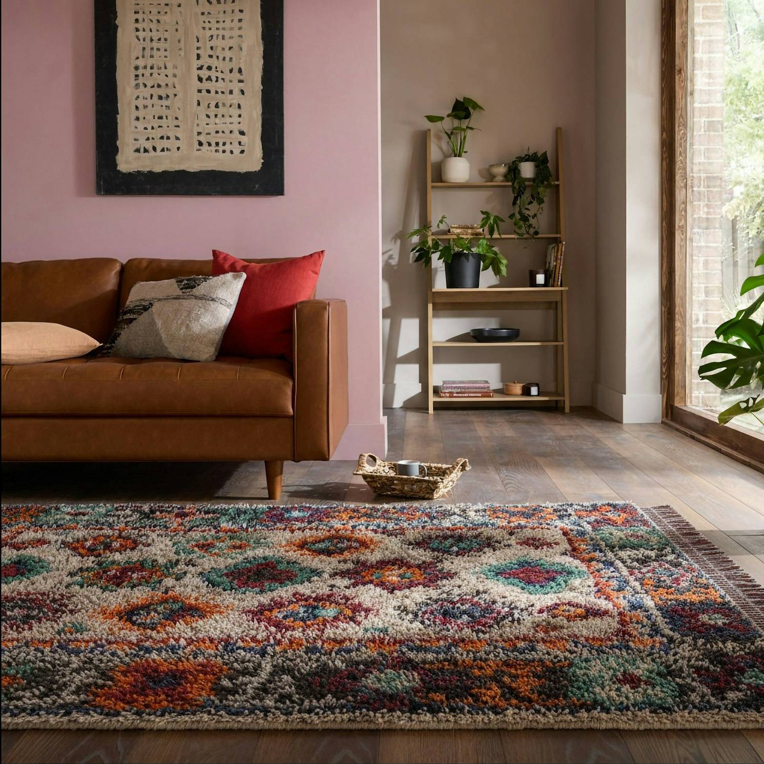 Flair Rugs Rektangulär Matta Rug Lia Shaggy 133 x 190 Multifärgad