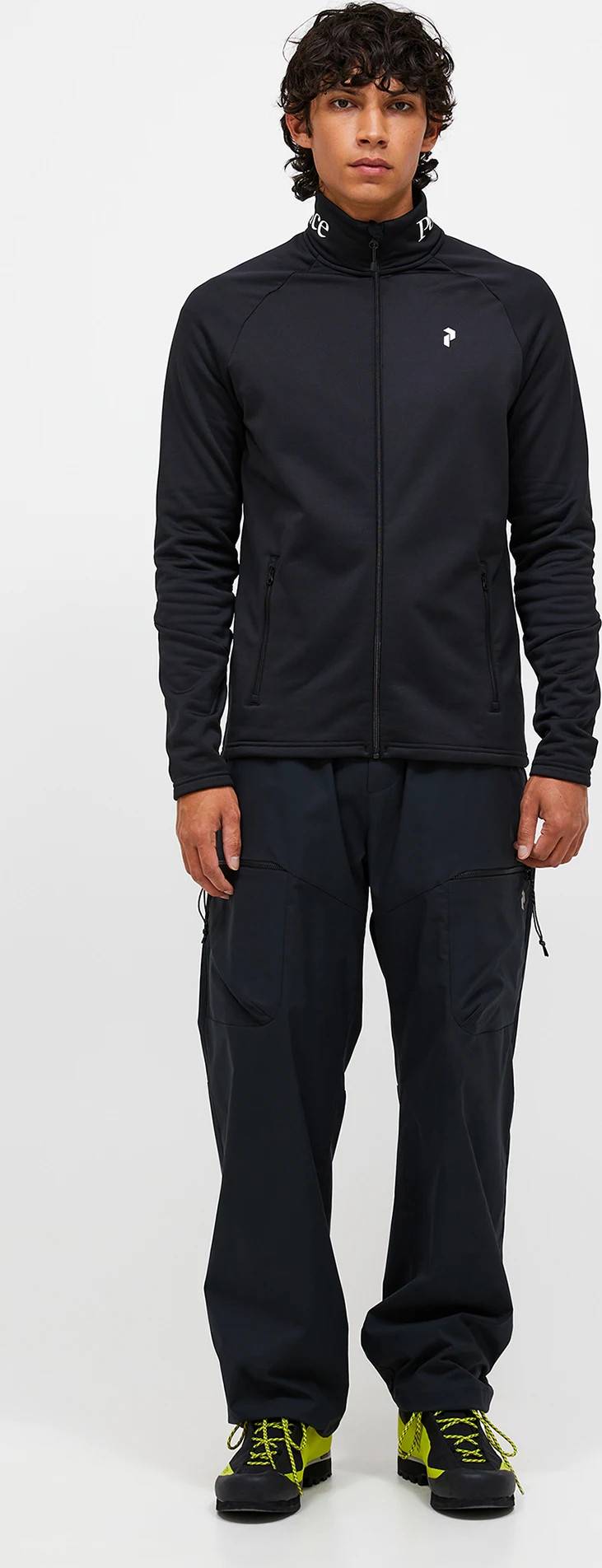 Peak performance skijakke herre Peak Performance Rider Zip Jacket - Black
