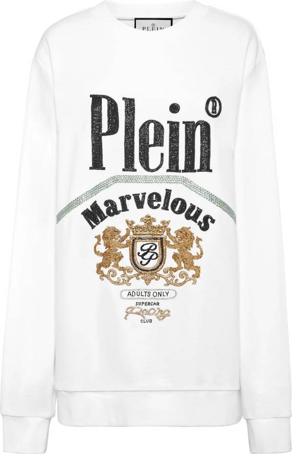Philipp Plein Rund Halsringning Med Pullover - Vit