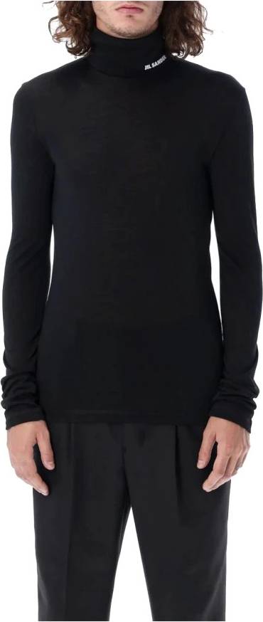 Jil Sander Pull À Col Roulé Homme - Noir