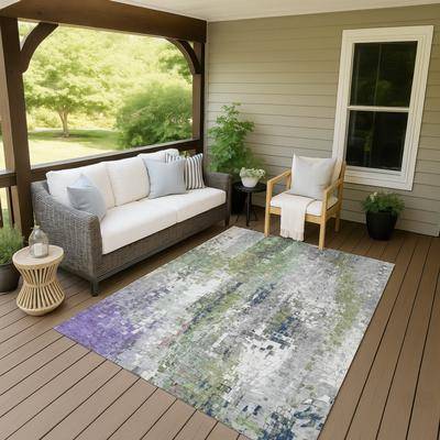 Addison Rugs Indoor Outdoor Abstract Pixels Chantille Rug