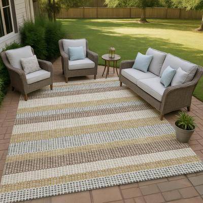 Addison Rugs Indoor Outdoor Cabana Stripe Chantille Rug