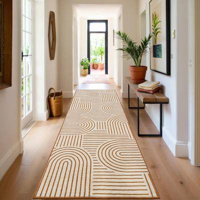 Garvee Dynamic Arcs Geometric Modern Area Rug