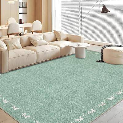 Garvee Bow Pattern Bordered Area Rug