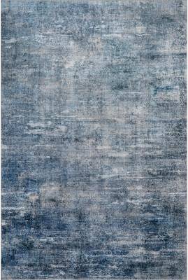 Nuloom Ellison SplashGuard Modern Abstract Machine 6ft x 9ft Blue