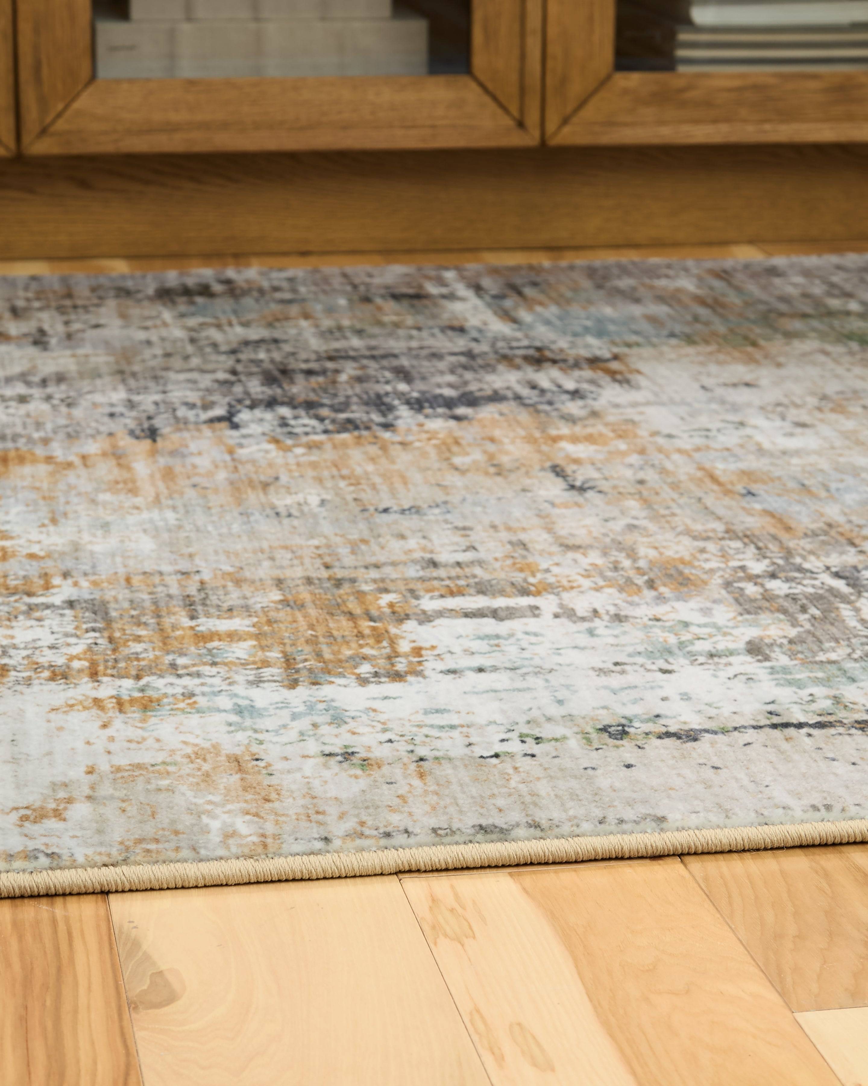 Signature Design by Ashley Torinette Multi Extra Large Rug Gray Multicolor, Orange, Blue