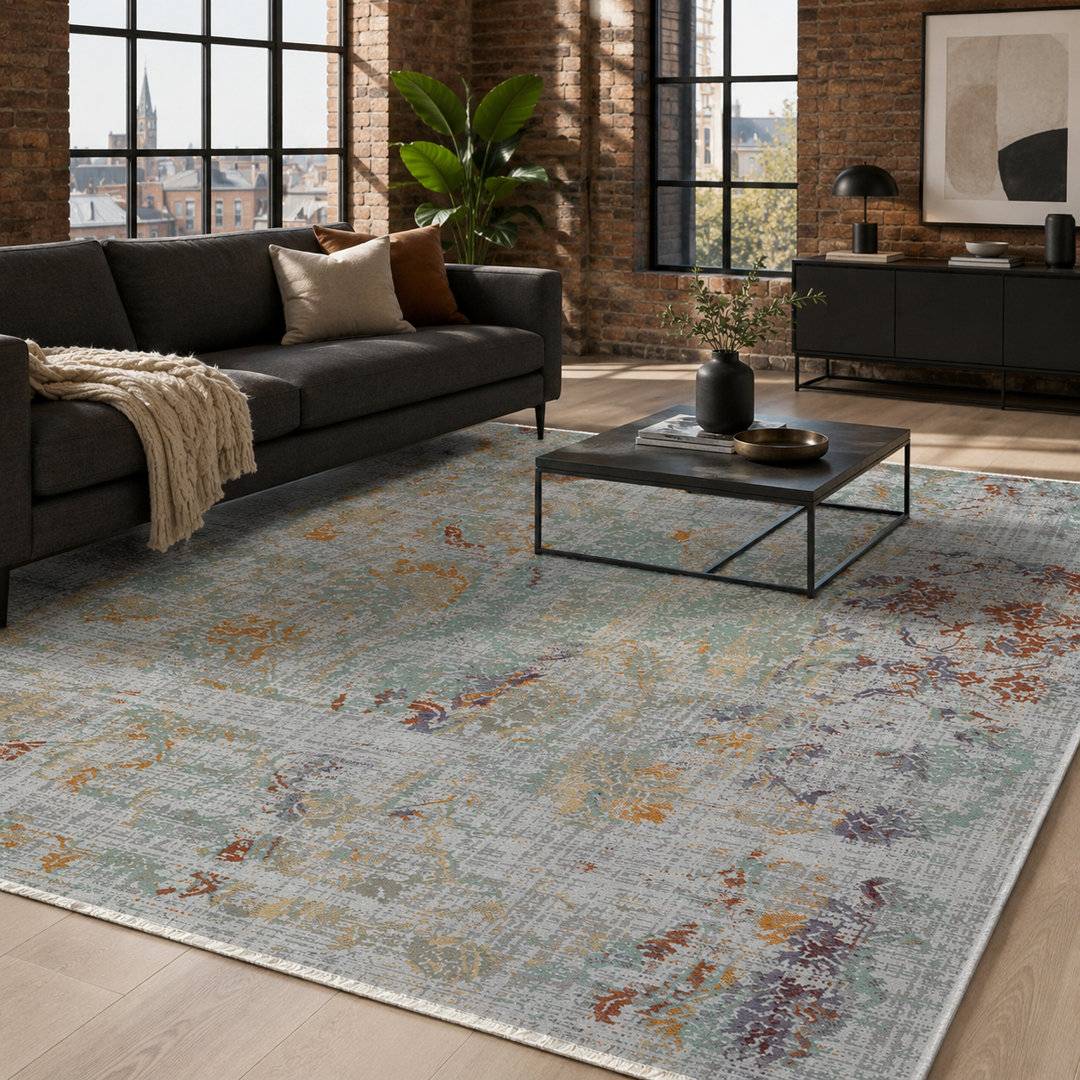 Brayden Studio Area Rug Grey cm