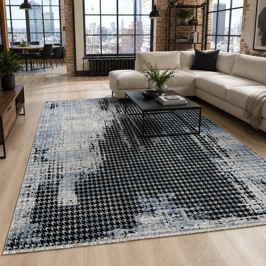 Brayden Studio Area Rug Blue cm