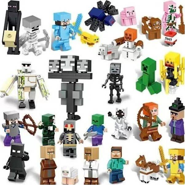 Set 29 Minecraft Building Blocks Figures