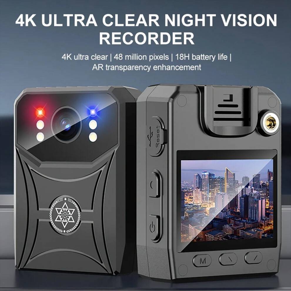 4K Mini Police Camera Digital Video Recorder