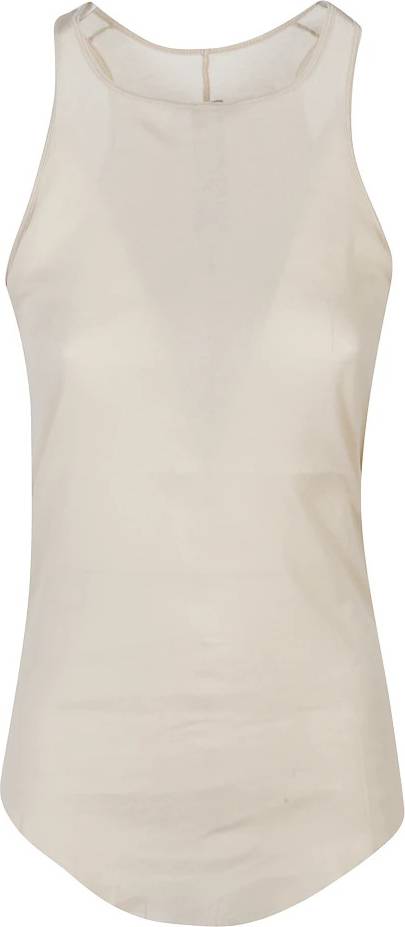 Rick Owens Basic Rib Tank Tops Mujer - Beige