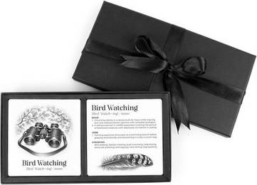 Purely Home Bird Watching Definitions Ceramic Coasters Gift Set Box Coaster