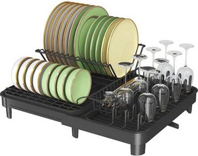 B&Q Large Kitchen Sink Extendable Dish Drying Rack Dish Drainer