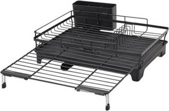 B&Q Expandable Dish Drying Rack One Size Dish Drainer