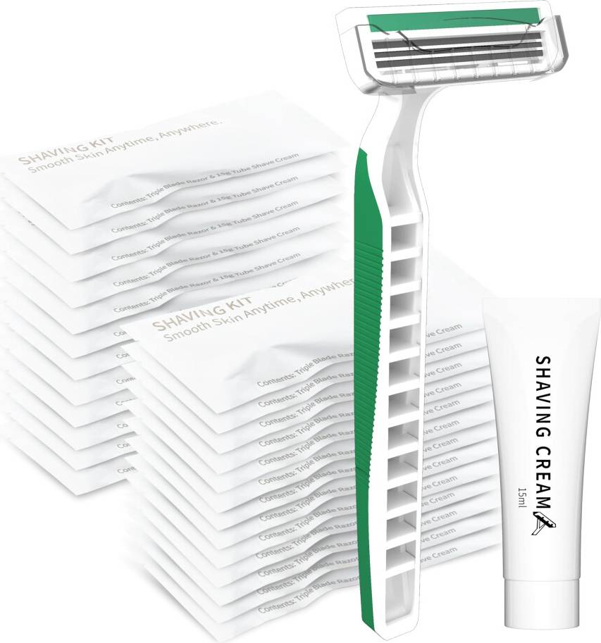 Airbnb 50 Pack 3 Blades Shave Razor Kit