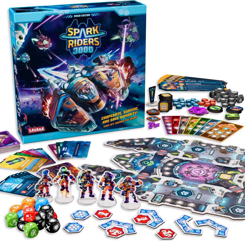 Spark Riders 3000 Rider Edition Sci-Fi Survival Brädspel