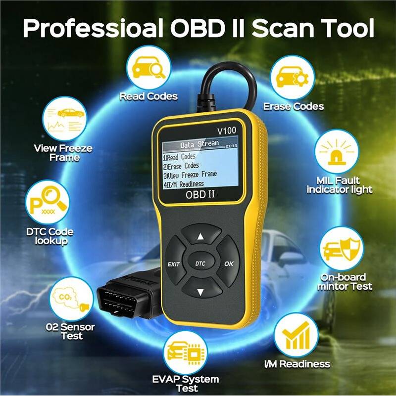 Zandona OBD2 Scanner Diagnostic Tool Enhanced Auto Engine Code Reader