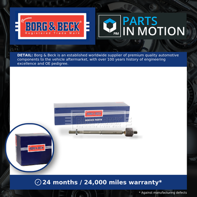 Borg & Beck Inner Rack End Honda HR-V RU1 1.5 2015 On Tie Rod Joint