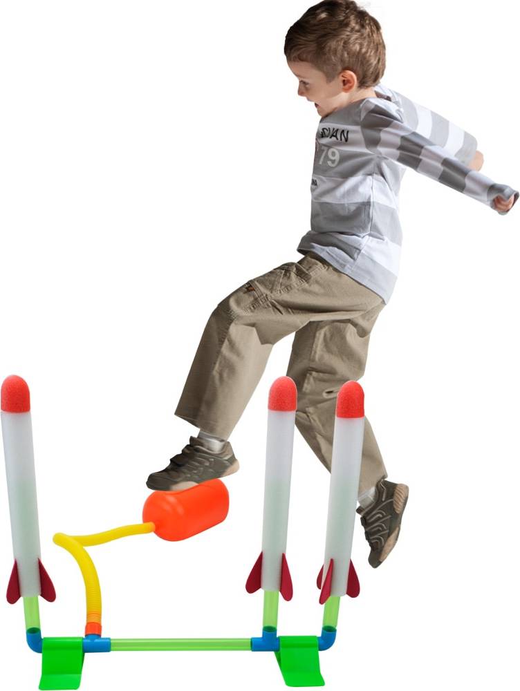 Air Stomp Raketblaster Set med 4 Raketer