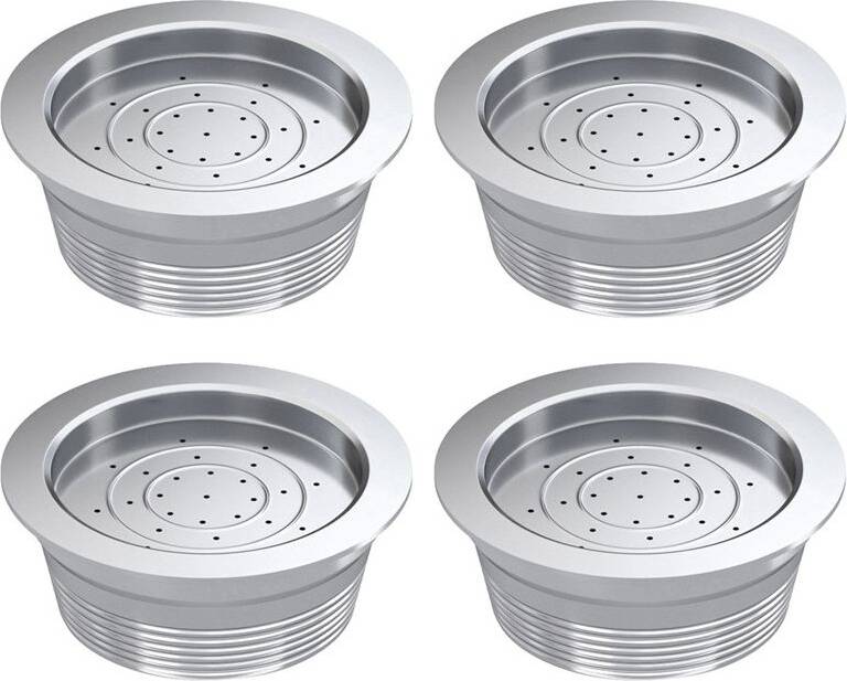 Lavazza a modo mio coffee machine 4X Rvs Hervulbare Koffiefilters Set