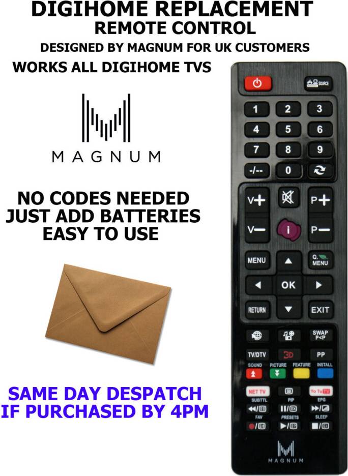 DigiHome Remote Control Replacement
