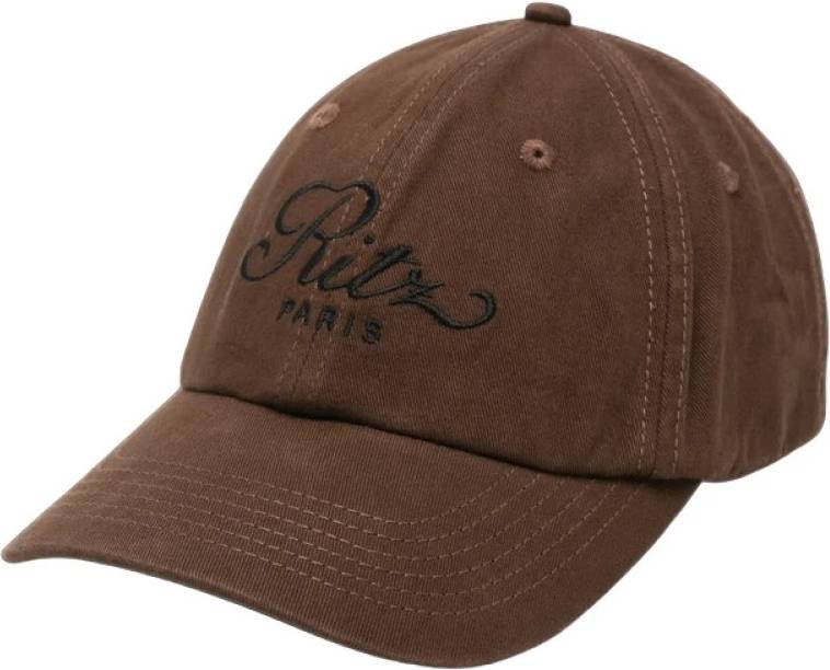 Frame Embroidered Baseball Cap - Brown