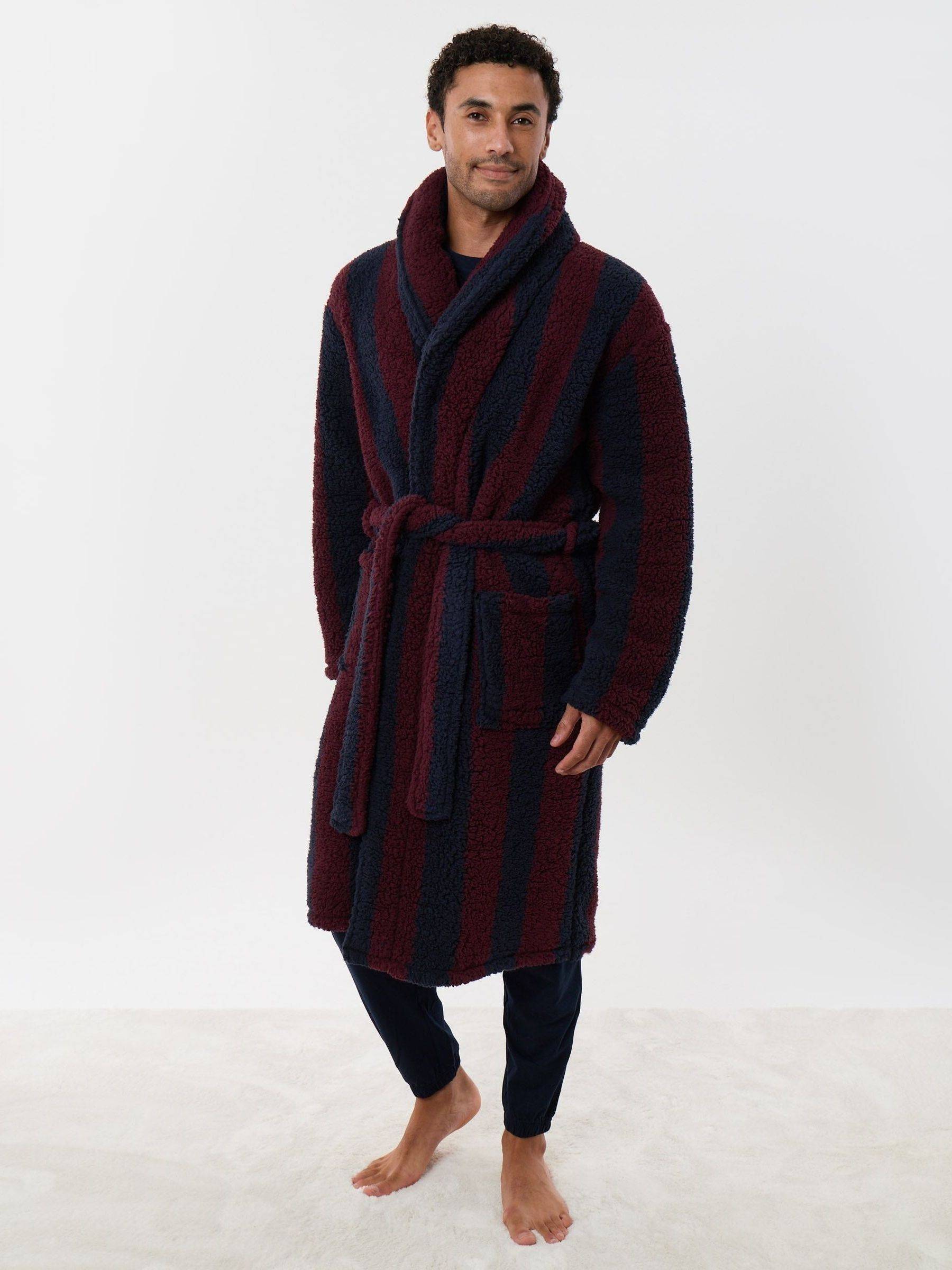 Threadbare Red Fleece Dressing Gown