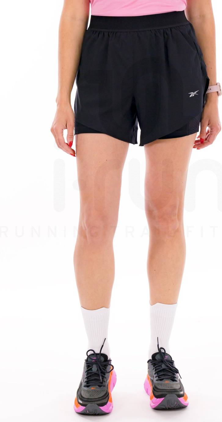 Reebok Performance Running 2 In 1 Short - Black