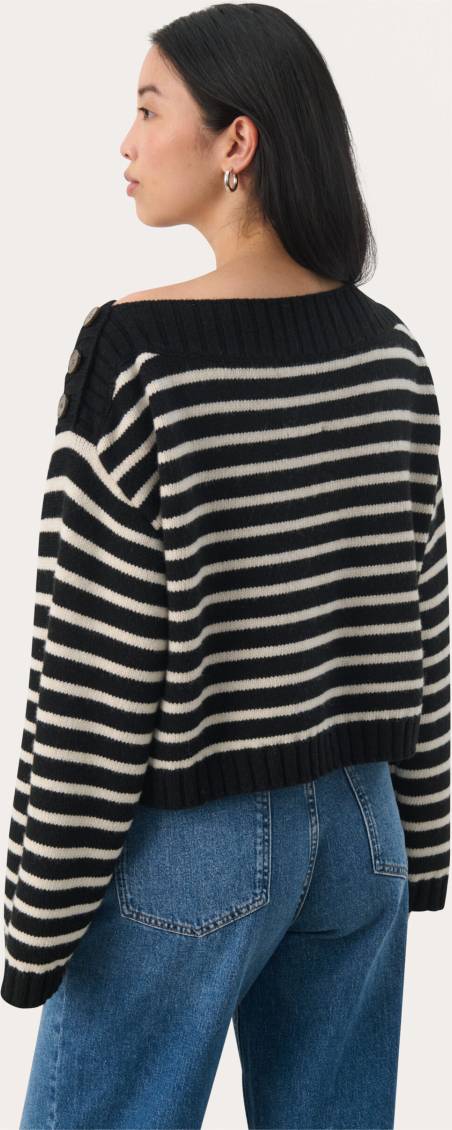 Part Two Pullover Stickad Linne