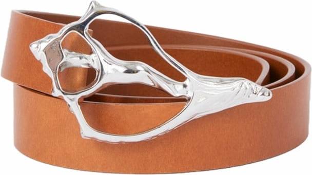 Rodebjer Bälte Shell Wide Brown Silver