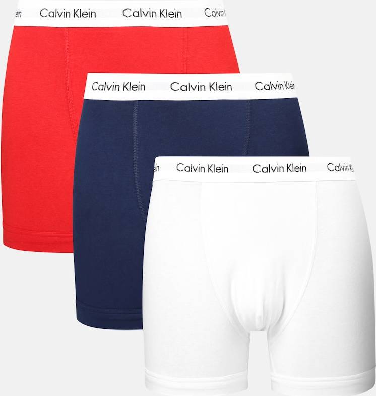 Calvin Klein 3-Pack Mid Rise Trunks Cotton Stretch - Multi