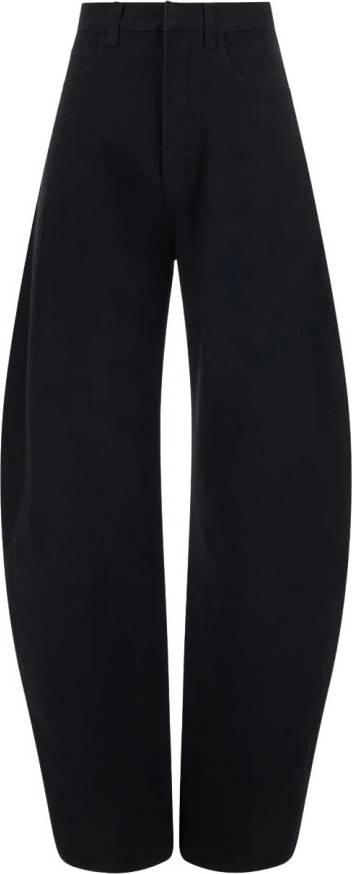 Alaïa Runde Vidde Jeans Bomuld - Sort