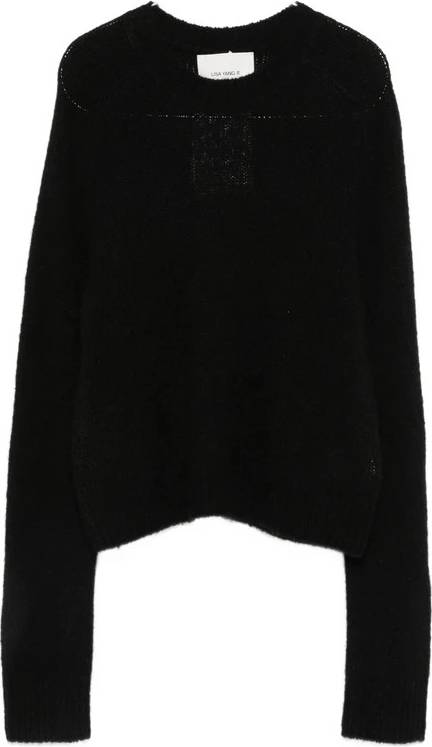 Lisa Yang Rund Hals Sweater Strik - Sort
