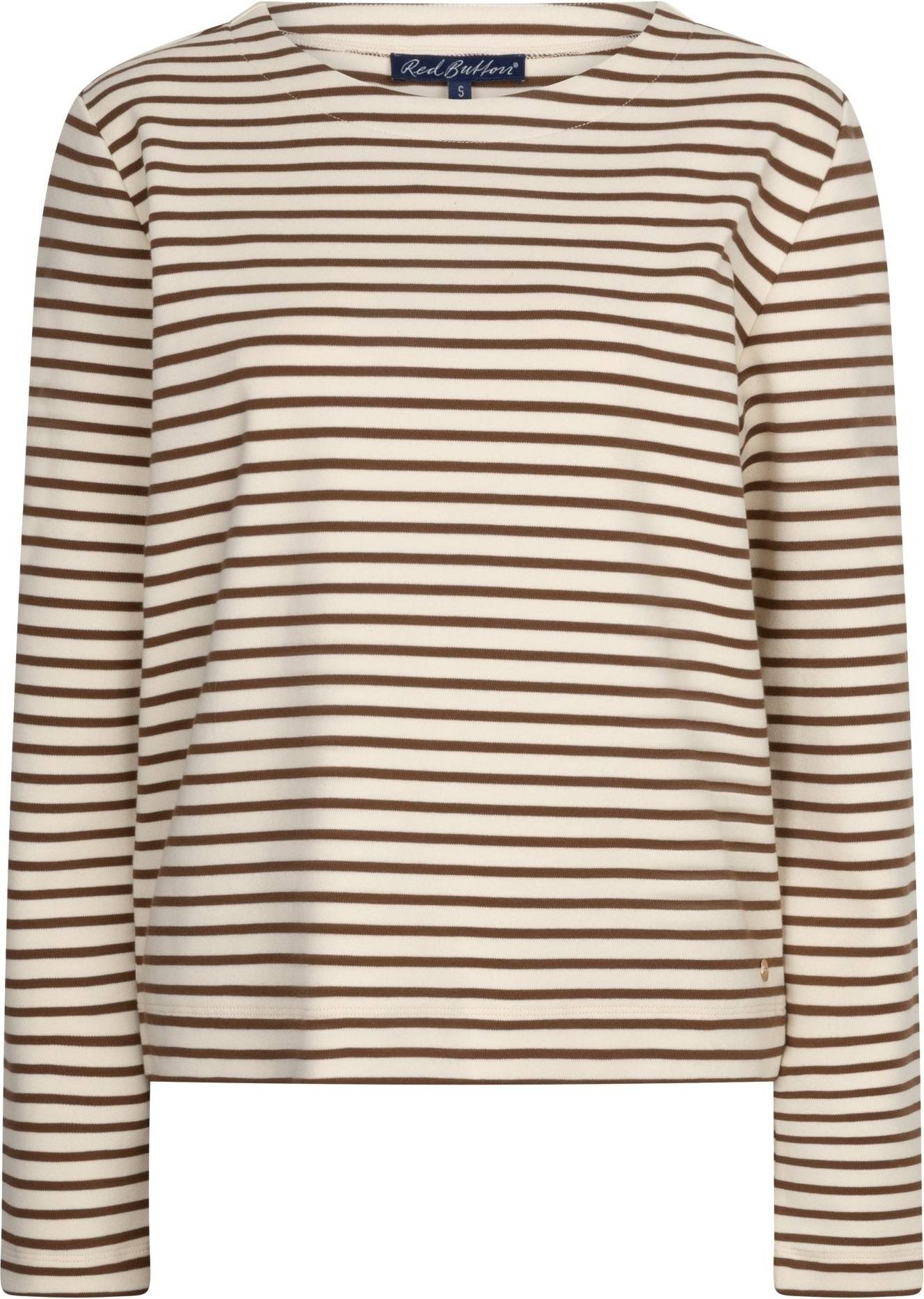 Red Button Terry Smart Bluse - Kaffe