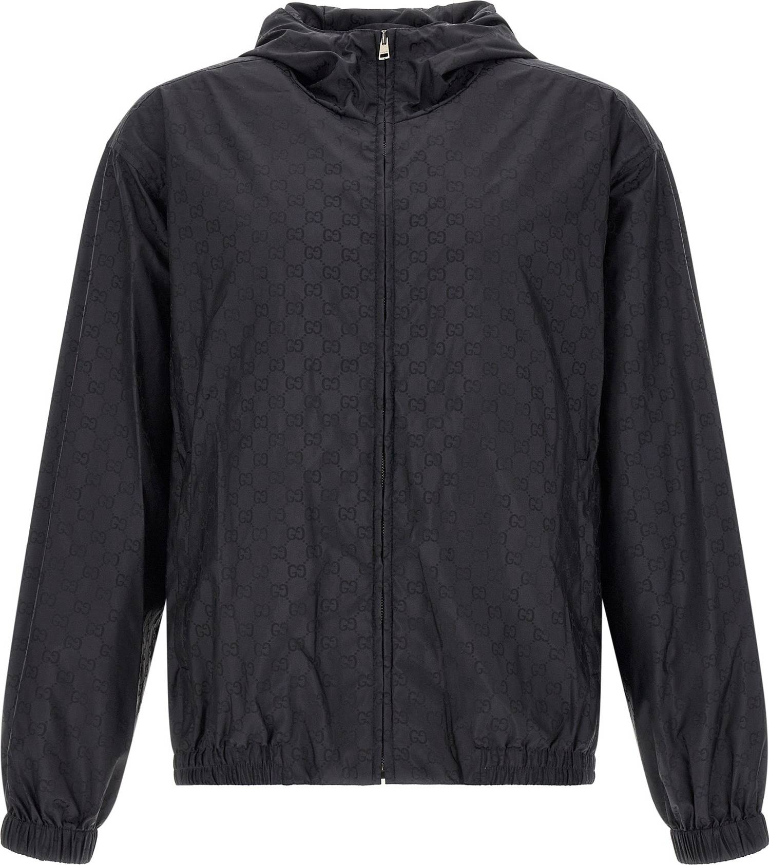 Gucci GG Monogram Shell Jacket - Black