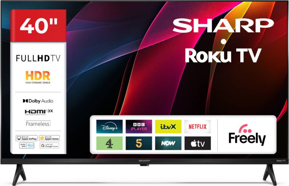 Sharp 40 Inch Full HD Roku Smart LED TV