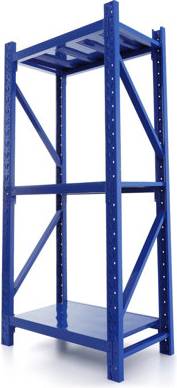 B&Q Blue All Metal Home Garage Racking 3 Shelf Unit Shelving System