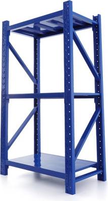 B&Q Blue All Metal Home Garage Racking 3 Shelf Unit Shelving System