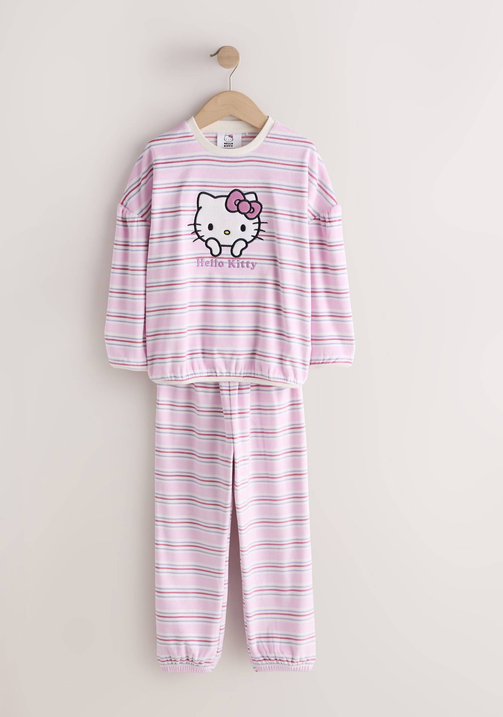 NEXT Striped Hello Kitty Cosy Pyjamas