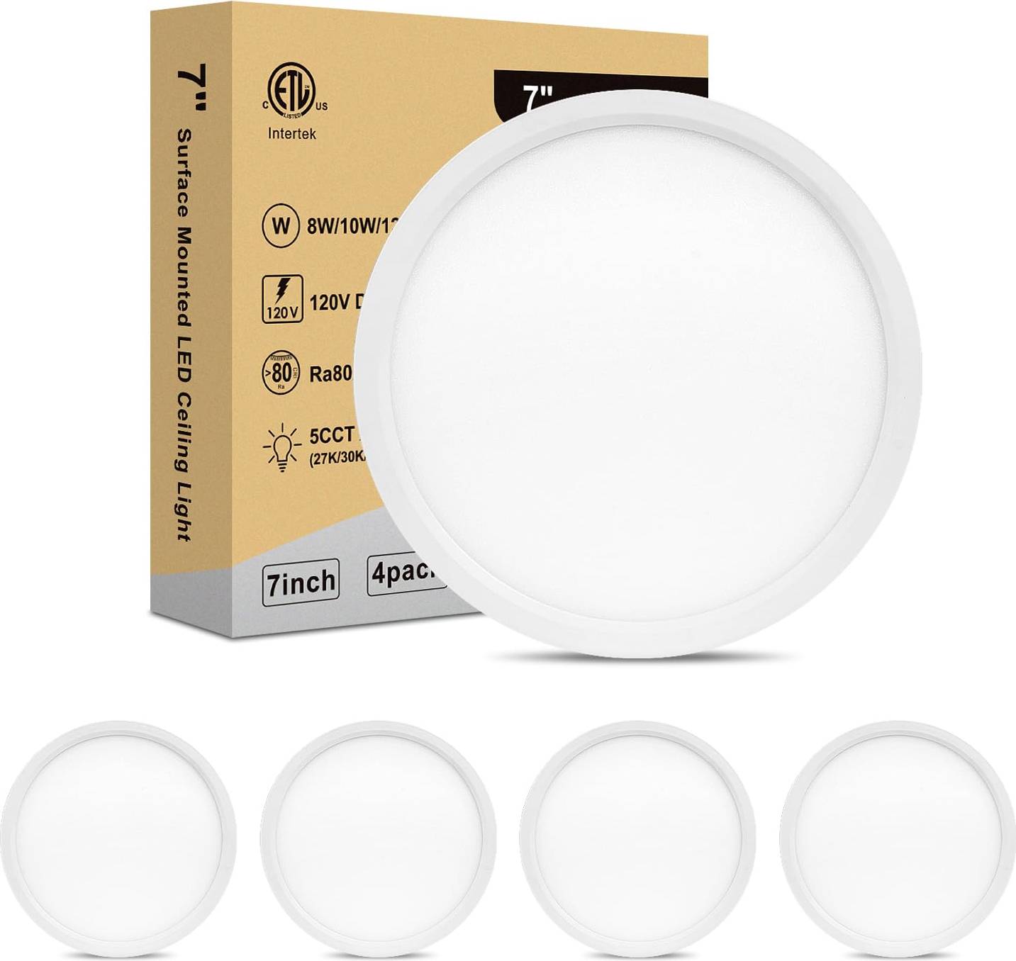 Led ceiling light Itopfox Ultra Slim LED Ceiling Light 7 Inch Ceiling Flush Light