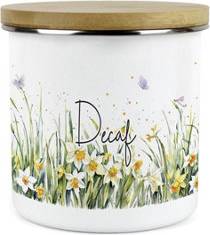 Purely Home Spring Daffodils Large Kitchen Storage Canister White Kitchen Storage