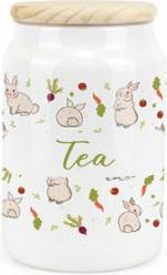 Purely Home Rabbits Ceramic Tea Storage Canister 600 Ml Kitchen Storage