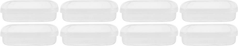 Solustre Plastic Cheese Storage Containers White Kitchen Storage 8pcs