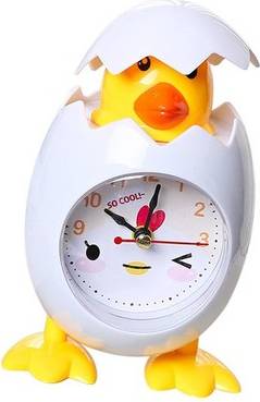 Chick Alarm Clock Cartoon Design