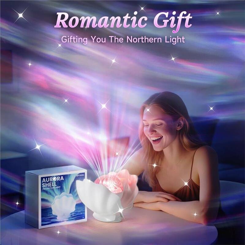 Northern Lights Projector Shell Night Light