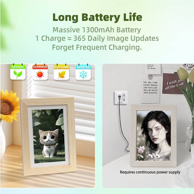 Digital photo frame 7.3 Color E-Ink Digital Photo Frame